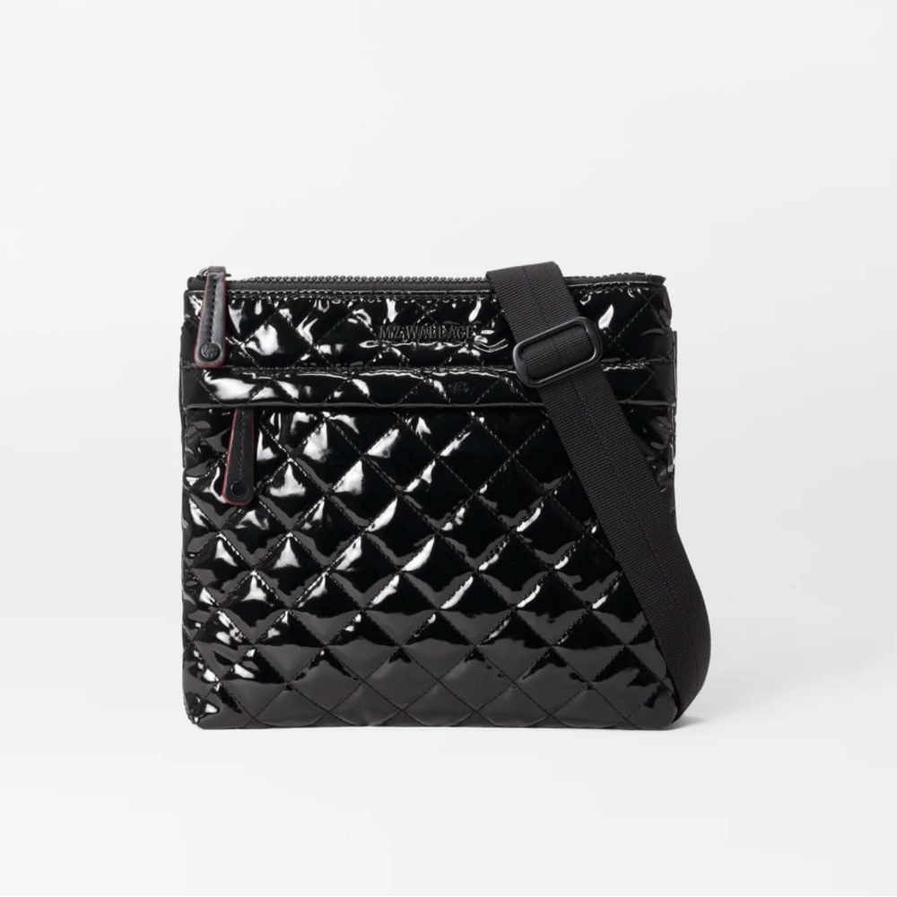 NWT MZ Wallace Black Quilted Crossbody Bag